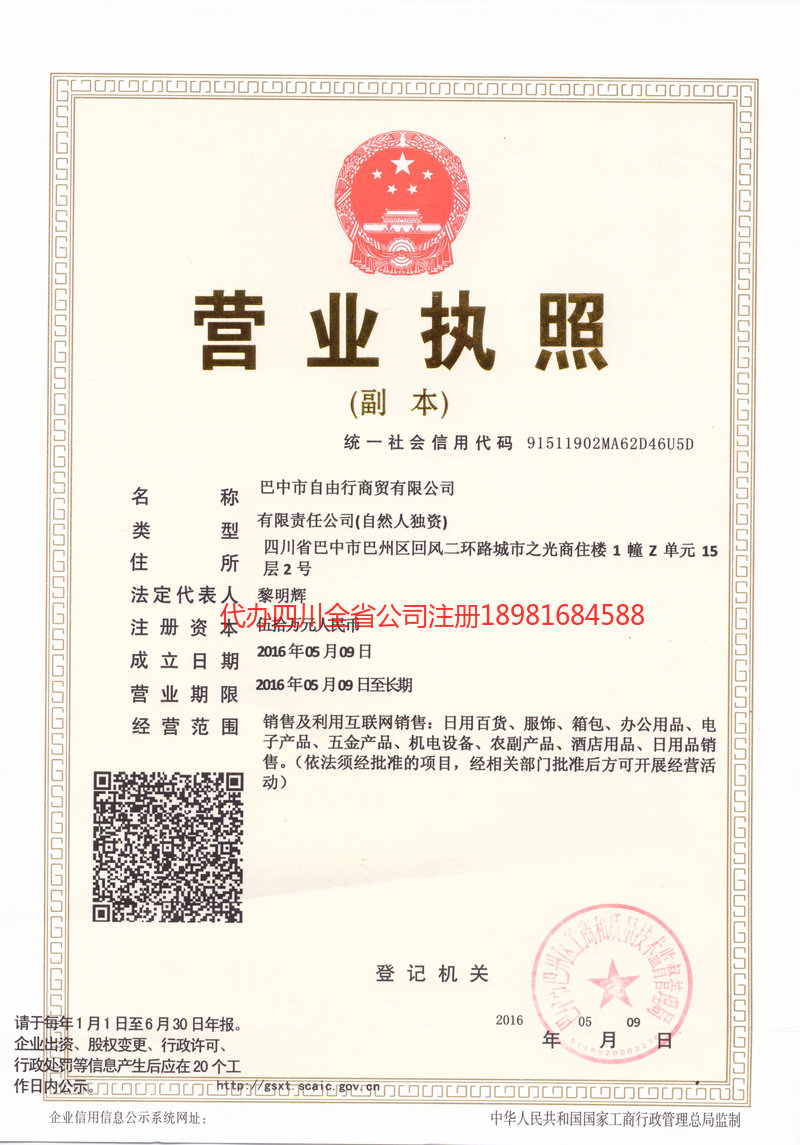 丹东丹东自由行商贸有限公司